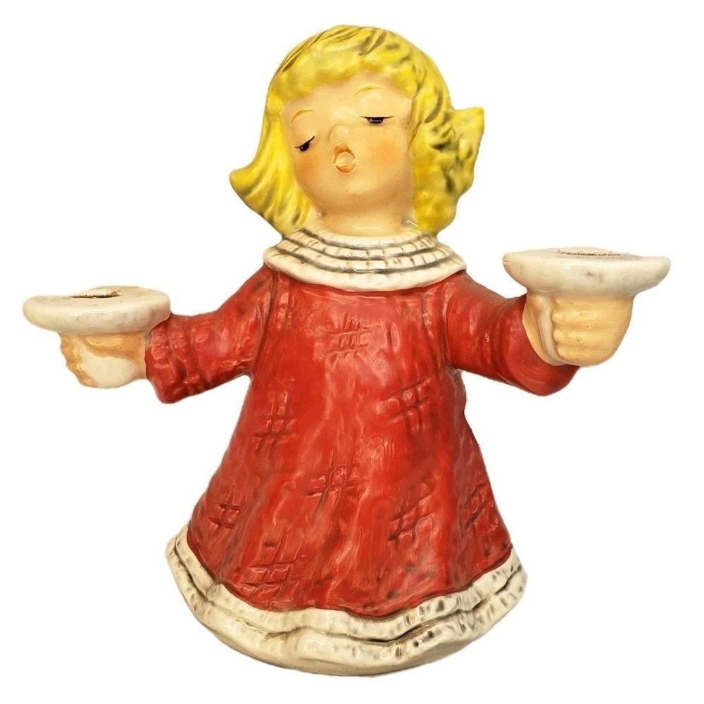 RARE Goebel Hummel Angel W Germany Double Candle Holder Candleholder 42 006 16